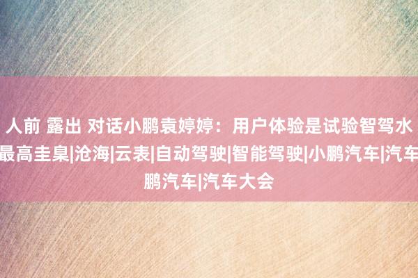 人前 露出 对话小鹏袁婷婷：用户体验是试验智驾水平的最高圭臬|沧海|云表|自动驾驶|智能驾驶|小鹏汽车|汽车大会