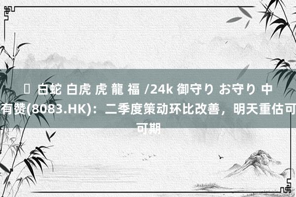 ✨白蛇 白虎 虎 龍 福 /24k 御守り お守り 中国有赞(8083.HK)：二季度策动环比改善，明天重估可期